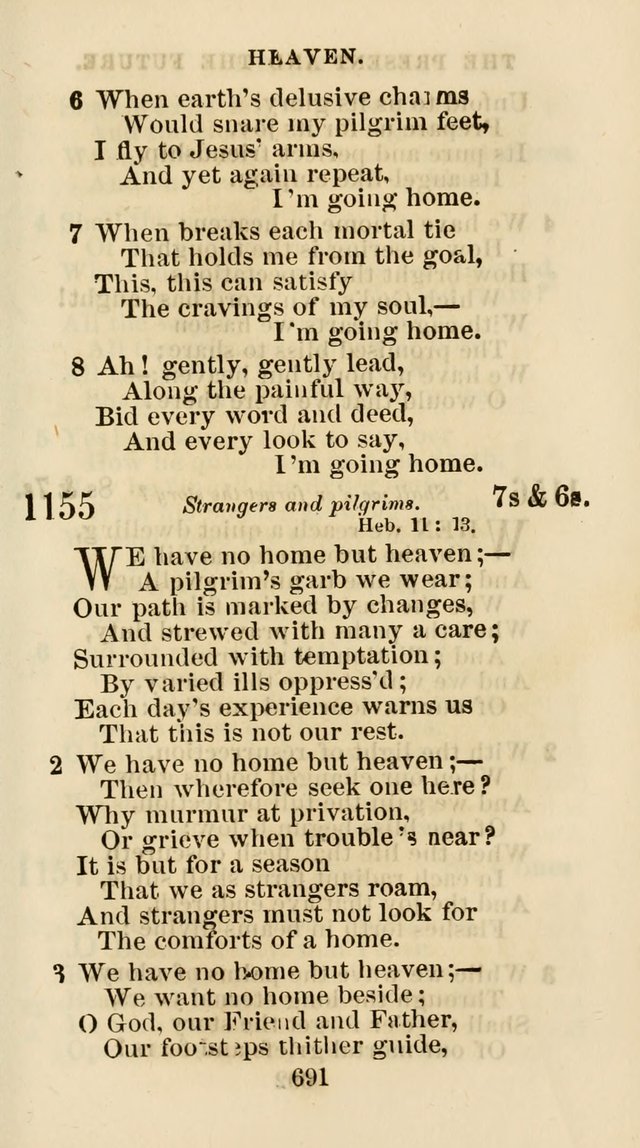 The Christian Hymn Book: a compilation of psalms, hymns and spiritual songs, original and selected (Rev. and enl.) page 700