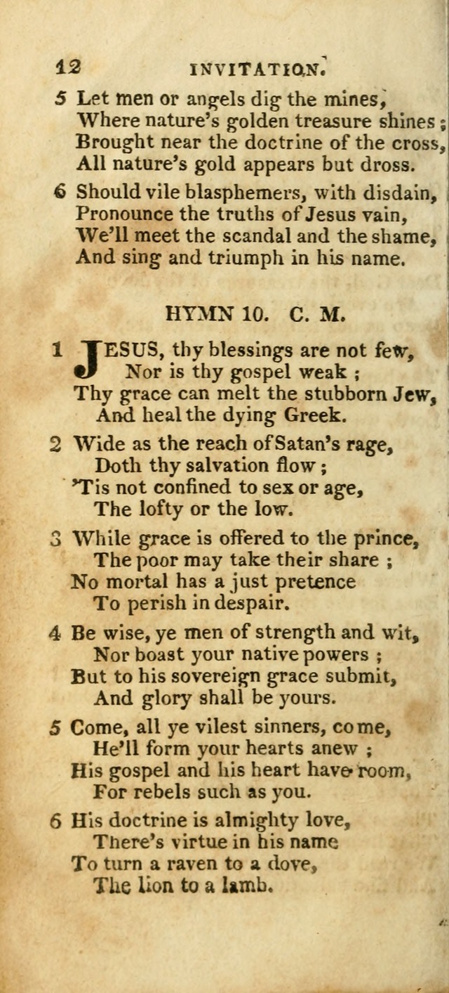 The Christian Hymn-Book (Corr. and Enl., 3rd. ed.) page 12