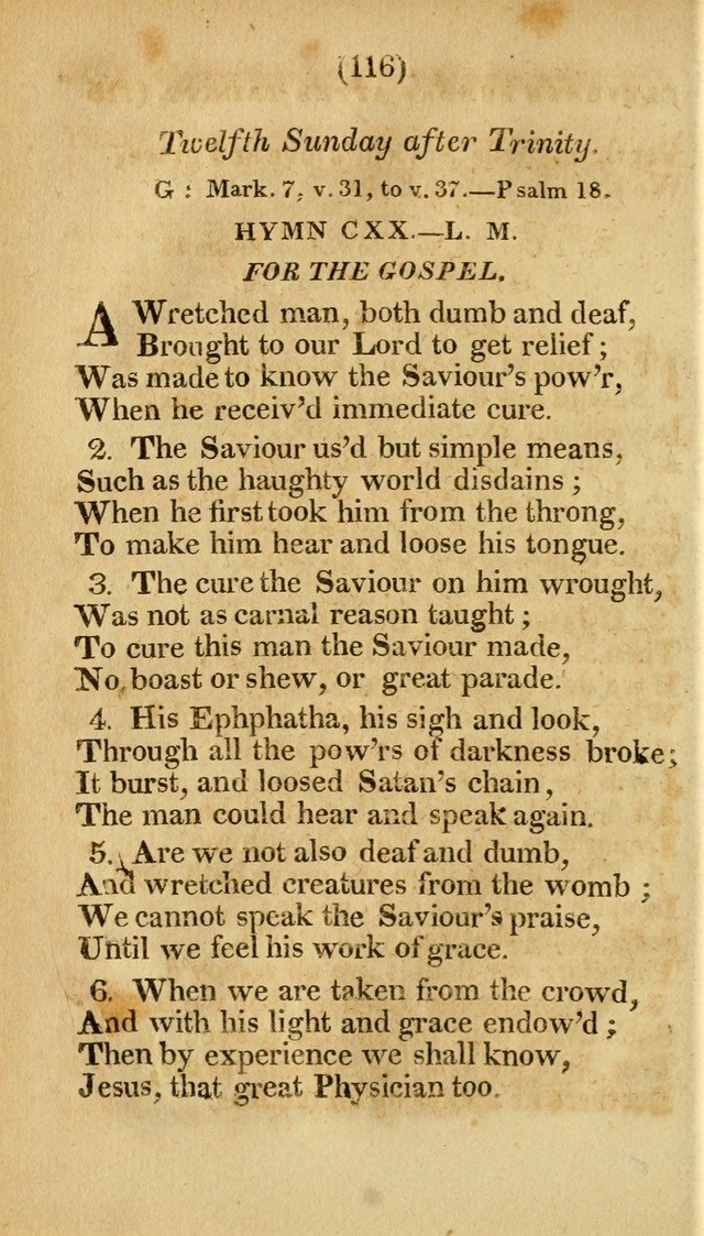 Church Hymn Book: consisting of newly composed hymns with the addition of hymns and psalms, from other authors, carefully adapted for the use of public worship, and many other occasions (1st ed.) page 135