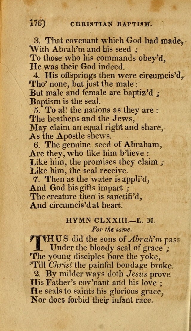 Church Hymn Book: consisting of newly composed hymns with the addition of hymns and psalms, from other authors, carefully adapted for the use of public worship, and many other occasions (1st ed.) page 195