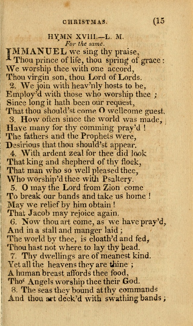 Church Hymn Book: consisting of newly composed hymns with the addition of hymns and psalms, from other authors, carefully adapted for the use of public worship, and many other occasions (1st ed.) page 34