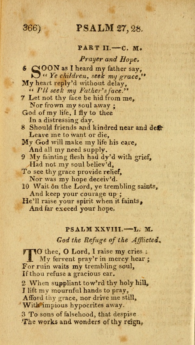 Church Hymn Book: consisting of newly composed hymns with the addition of hymns and psalms, from other authors, carefully adapted for the use of public worship, and many other occasions (1st ed.) page 385
