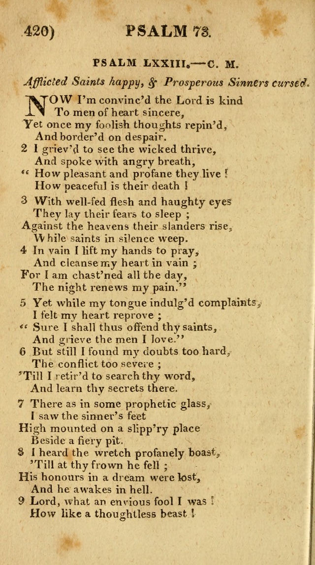 Church Hymn Book: consisting of newly composed hymns with the addition of hymns and psalms, from other authors, carefully adapted for the use of public worship, and many other occasions (1st ed.) page 439