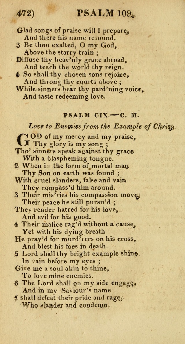 Church Hymn Book: consisting of newly composed hymns with the addition of hymns and psalms, from other authors, carefully adapted for the use of public worship, and many other occasions (1st ed.) page 491