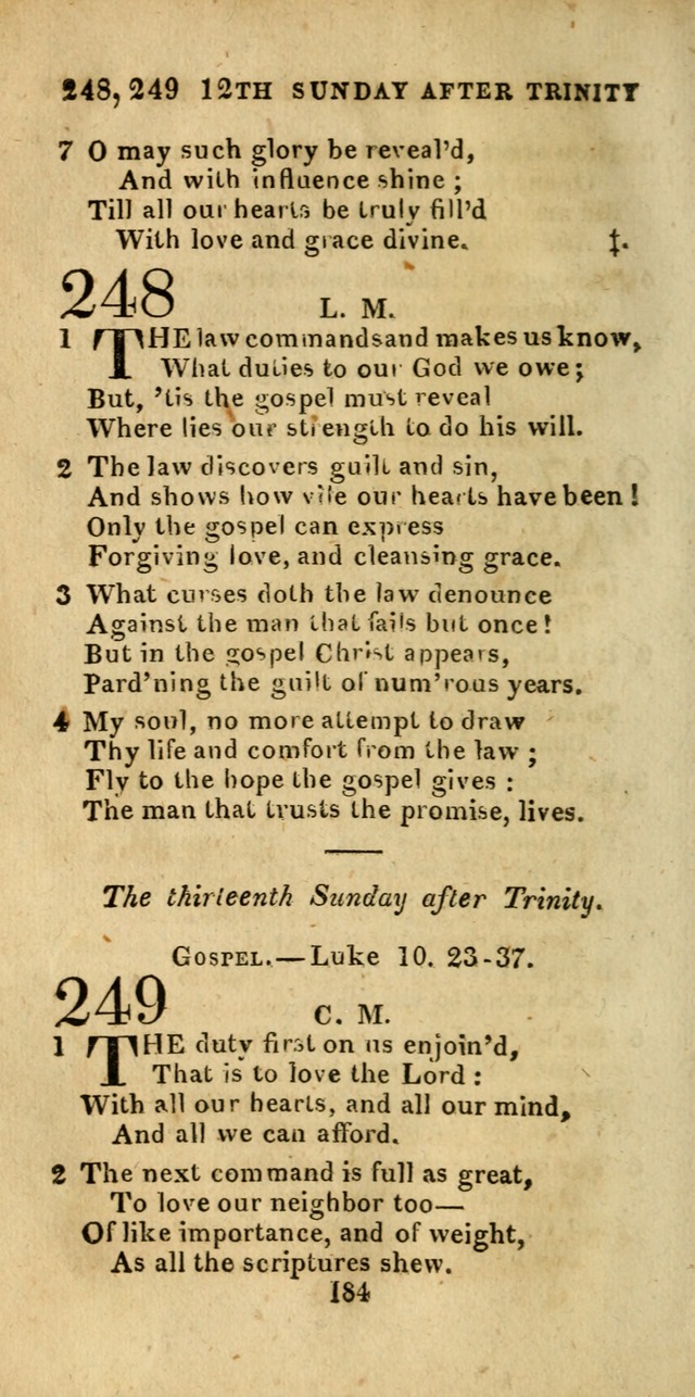 Church Hymn Book; consisting of hymns and psalms, original and selected. adapted to public worship and many other occasions. 2nd ed. page 182