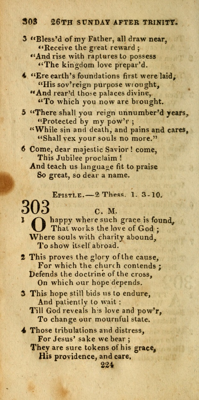 Church Hymn Book; consisting of hymns and psalms, original and selected. adapted to public worship and many other occasions. 2nd ed. page 222