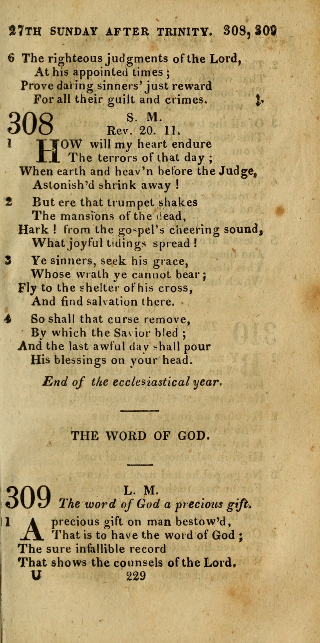 Church Hymn Book; consisting of hymns and psalms, original and selected. adapted to public worship and many other occasions. 2nd ed. page 227