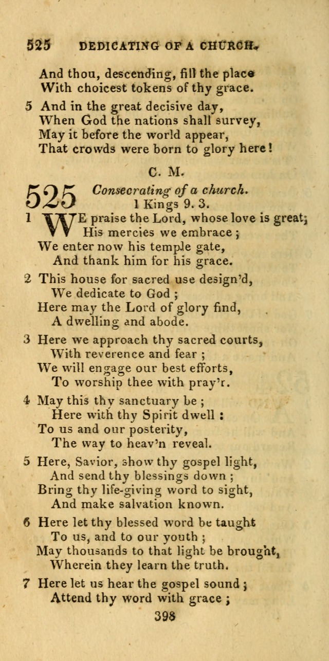 Church Hymn Book; consisting of hymns and psalms, original and selected. adapted to public worship and many other occasions. 2nd ed. page 396
