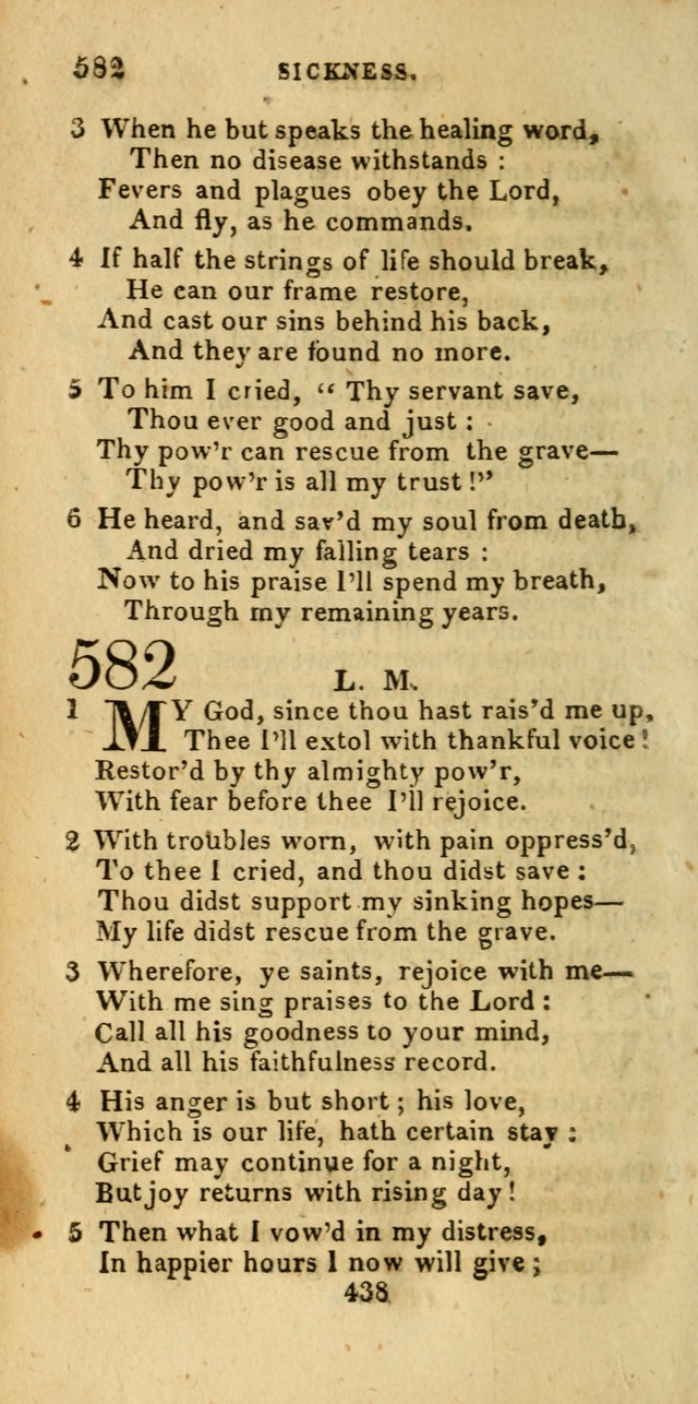 Church Hymn Book; consisting of hymns and psalms, original and selected. adapted to public worship and many other occasions. 2nd ed. page 436
