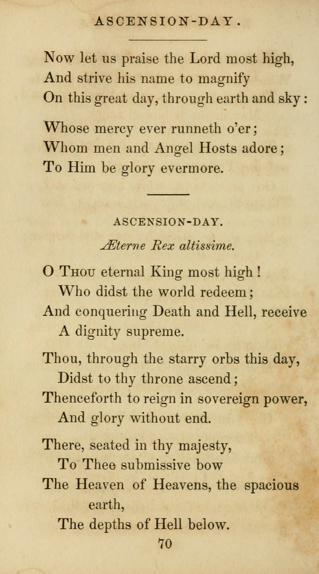 The Catholic Hymn Book: a collection of hymns, anthems, etc. for all  holydays of obligation and devotion throughout the year page 70