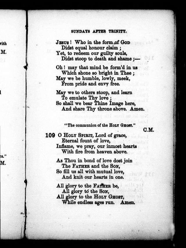 A Church Hymn Book: for the use of congregations of the United Church of England and Ireland page 109