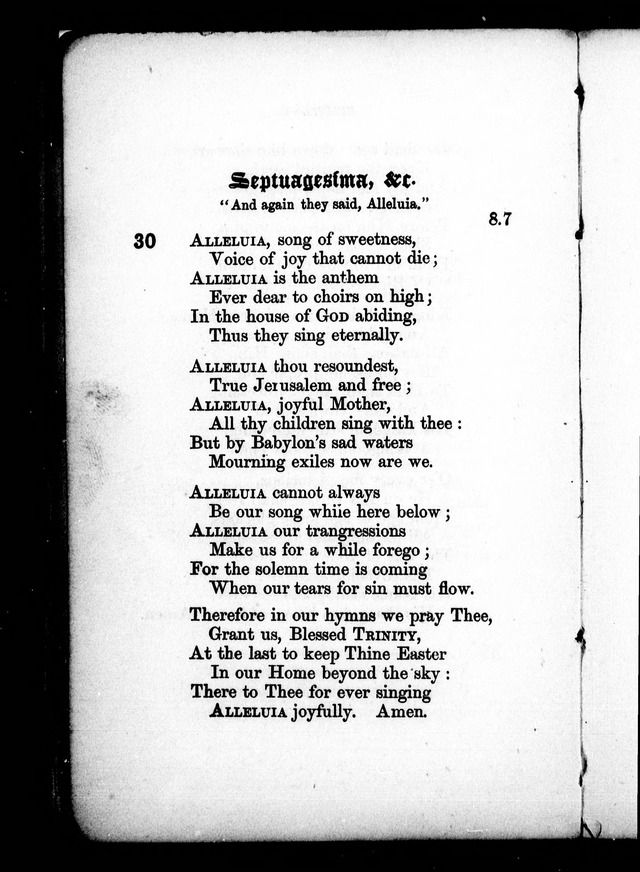 A Church Hymn Book: for the use of congregations of the United Church of England and Ireland page 31