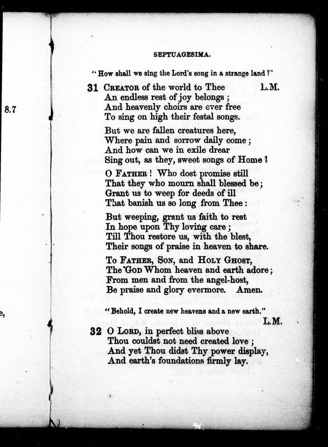 A Church Hymn Book: for the use of congregations of the United Church of England and Ireland page 32