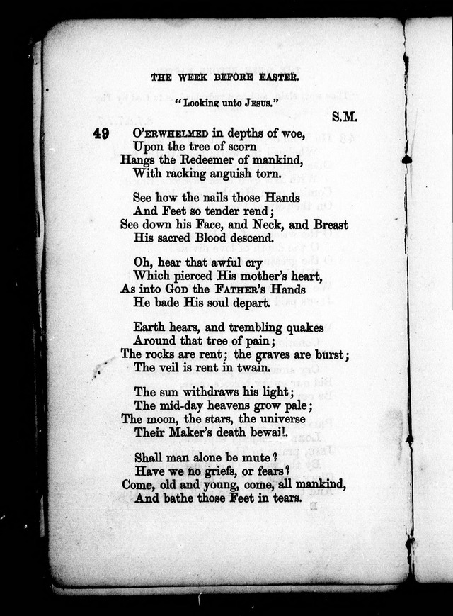 A Church Hymn Book: for the use of congregations of the United Church of England and Ireland page 49