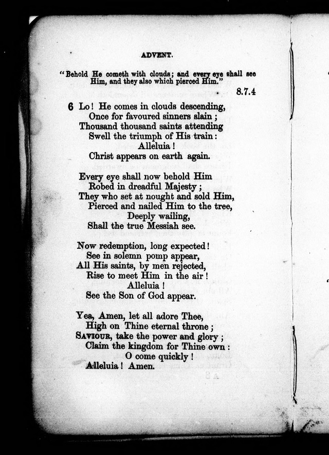 A Church Hymn Book: for the use of congregations of the United Church of England and Ireland page 5