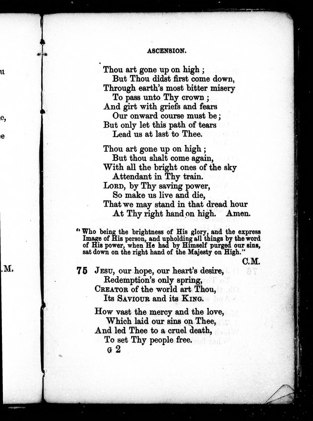 A Church Hymn Book: for the use of congregations of the United Church of England and Ireland page 74