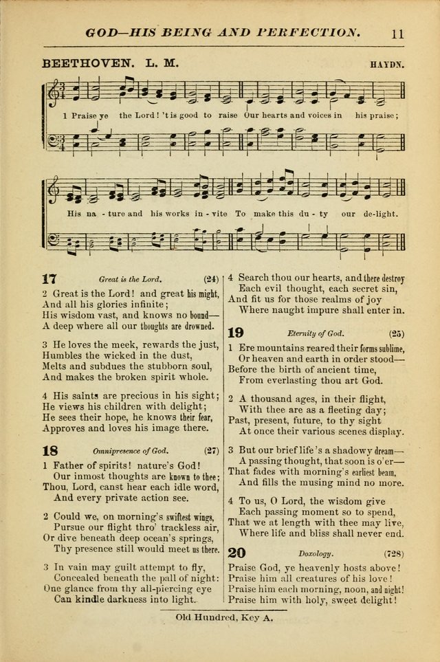 The Christian Hymnal: a choice collection of hymns and tunes for congregational and social worship page 11