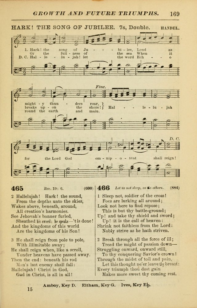 The Christian Hymnal: a choice collection of hymns and tunes for congregational and social worship page 169