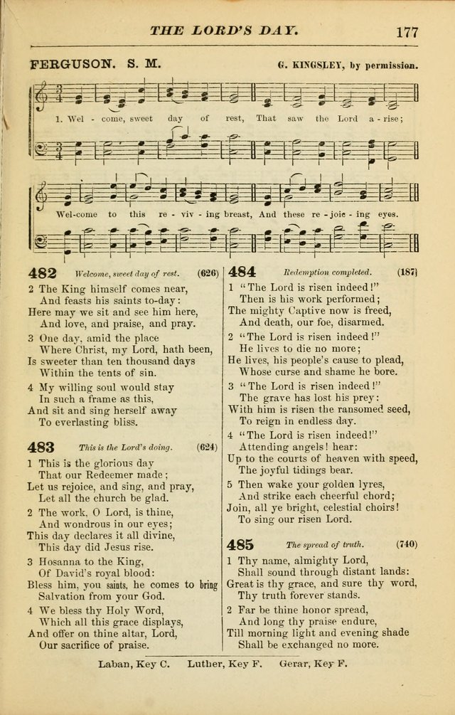 The Christian Hymnal: a choice collection of hymns and tunes for congregational and social worship page 177