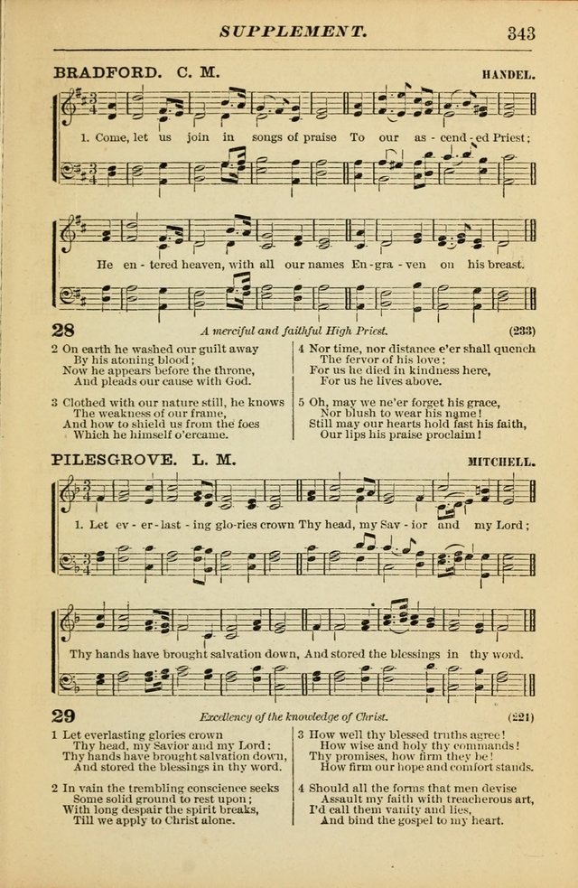 The Christian Hymnal: a choice collection of hymns and tunes for congregational and social worship page 343