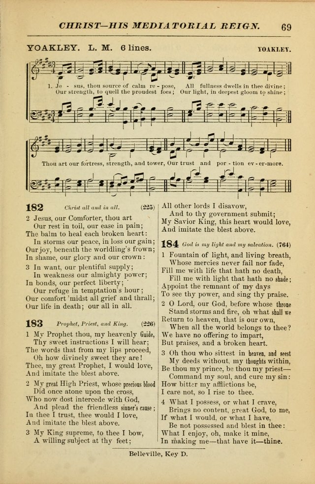 The Christian Hymnal: a choice collection of hymns and tunes for congregational and social worship page 69