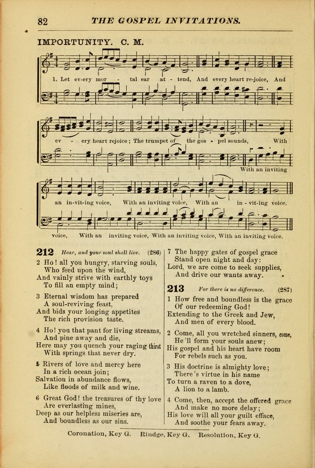 The Christian Hymnal: a choice collection of hymns and tunes for congregational and social worship page 82