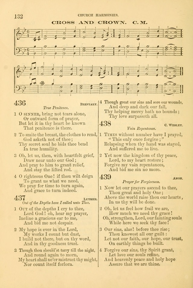 Church Harmonies: a collection of hymns and tunes for the use of Congregations page 132