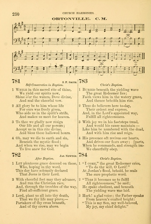 Church Harmonies: a collection of hymns and tunes for the use of Congregations page 230