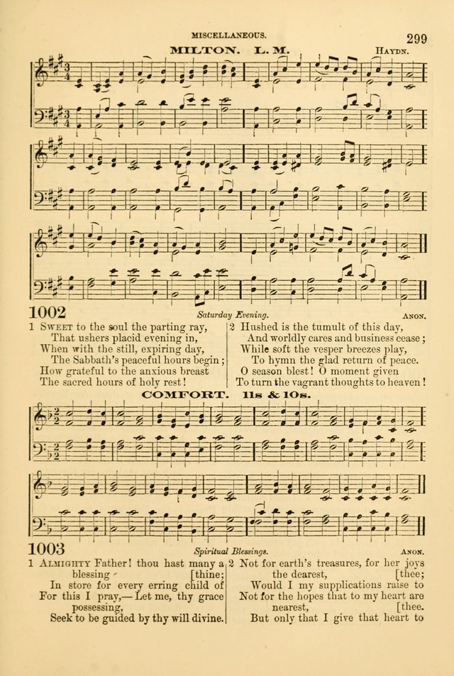 Church Harmonies: a collection of hymns and tunes for the use of Congregations page 299