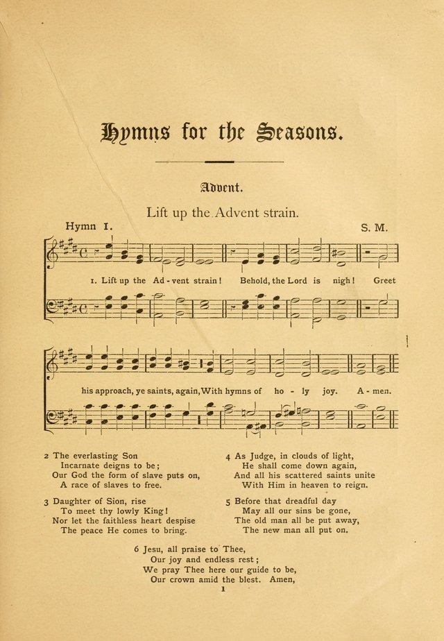The Catholic Hymnal: containing hymns for congregational and home use, and the vesper psalms, the office of compline, the litanies, hymns at benediction, etc. page 1