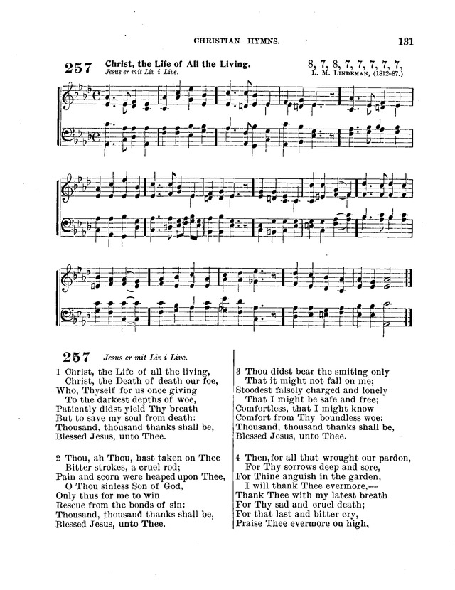 Christian Hymns: for church, school and home, with music page 129