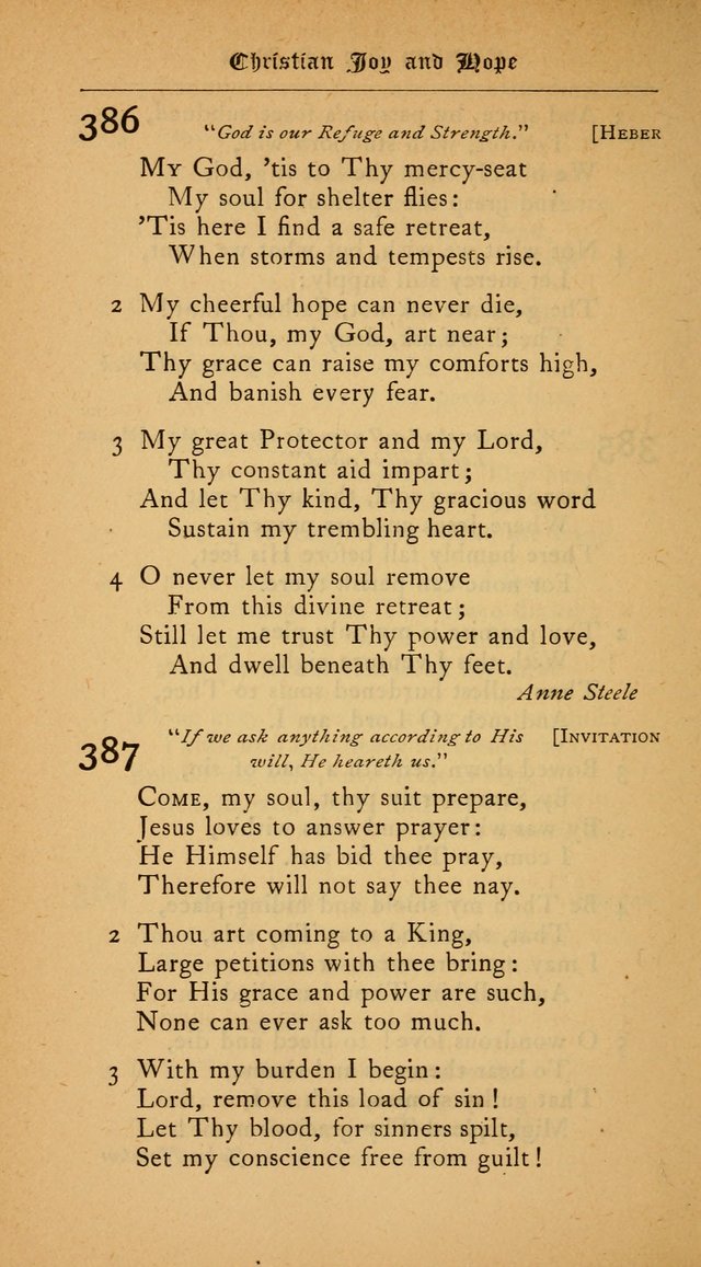 The College Hymnal: for divine service at Yale College in the Battell Chapel page 278