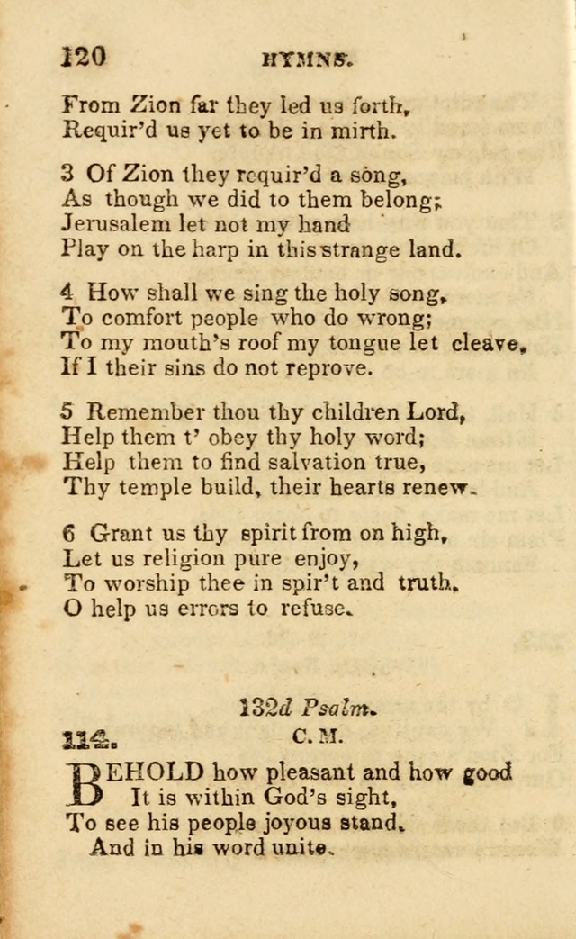 A Collection of Hymns, Designed for the Use of the Church of Christ page 121