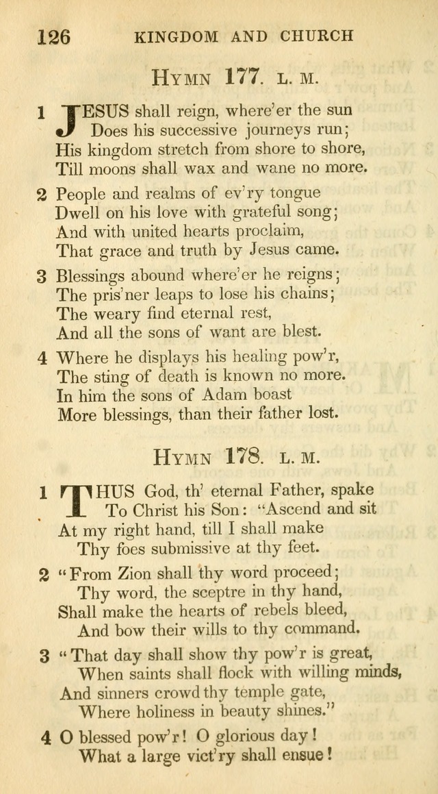 A Collection of Hymns and a Liturgy: for the use of Evangelical Lutheran Churches, to which are added prayers for families and individuals (New and Enl. Stereotype Ed.) page 126