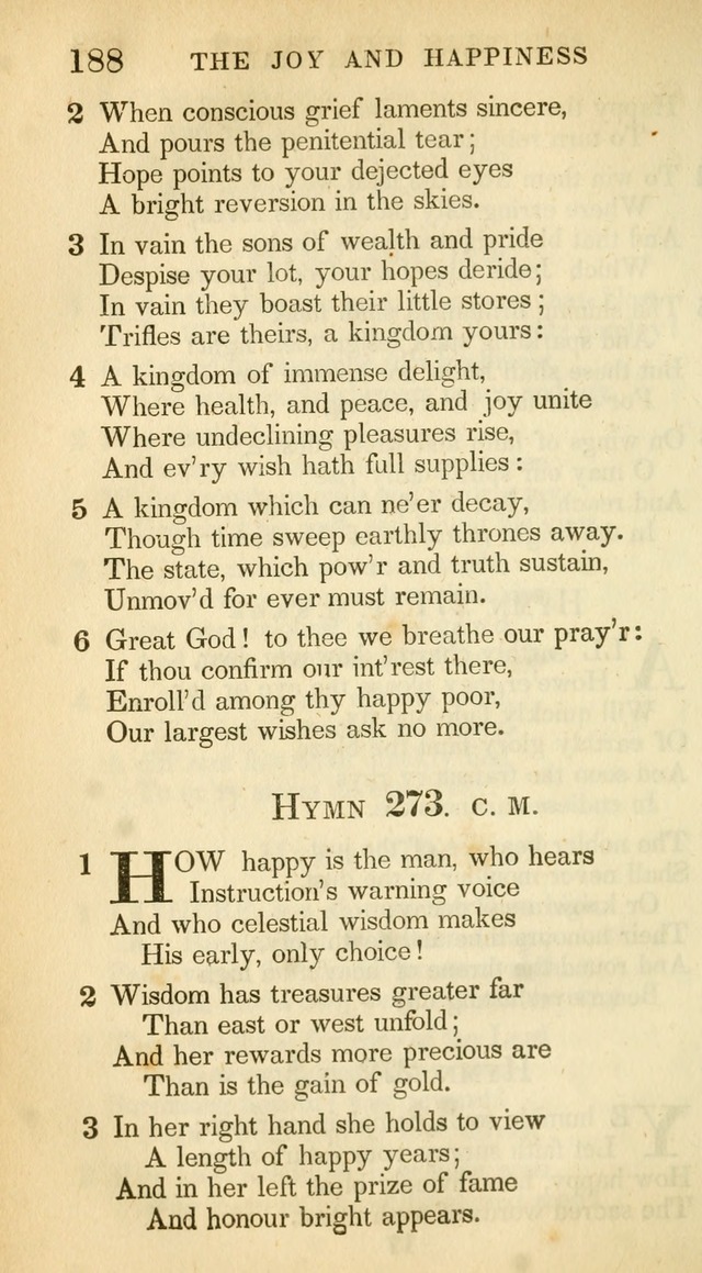 A Collection of Hymns and a Liturgy: for the use of Evangelical Lutheran Churches, to which are added prayers for families and individuals (New and Enl. Stereotype Ed.) page 188