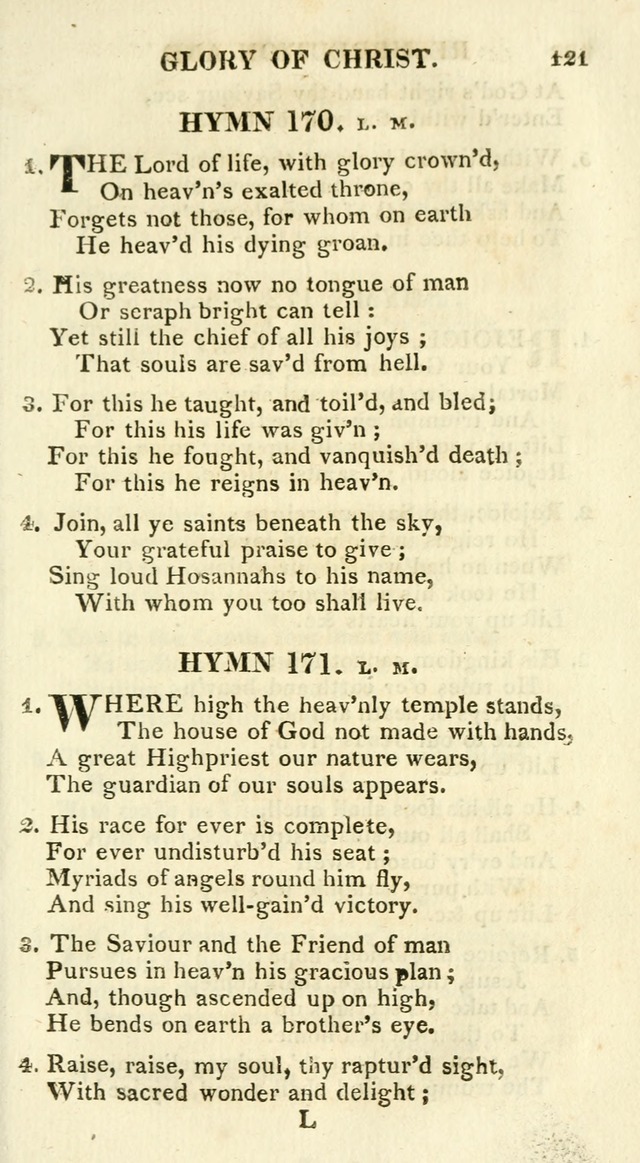 A Collection of Hymns and a Liturgy for the Use of Evangelical Lutheran Churches: to which are added prayers for families and individuals page 121