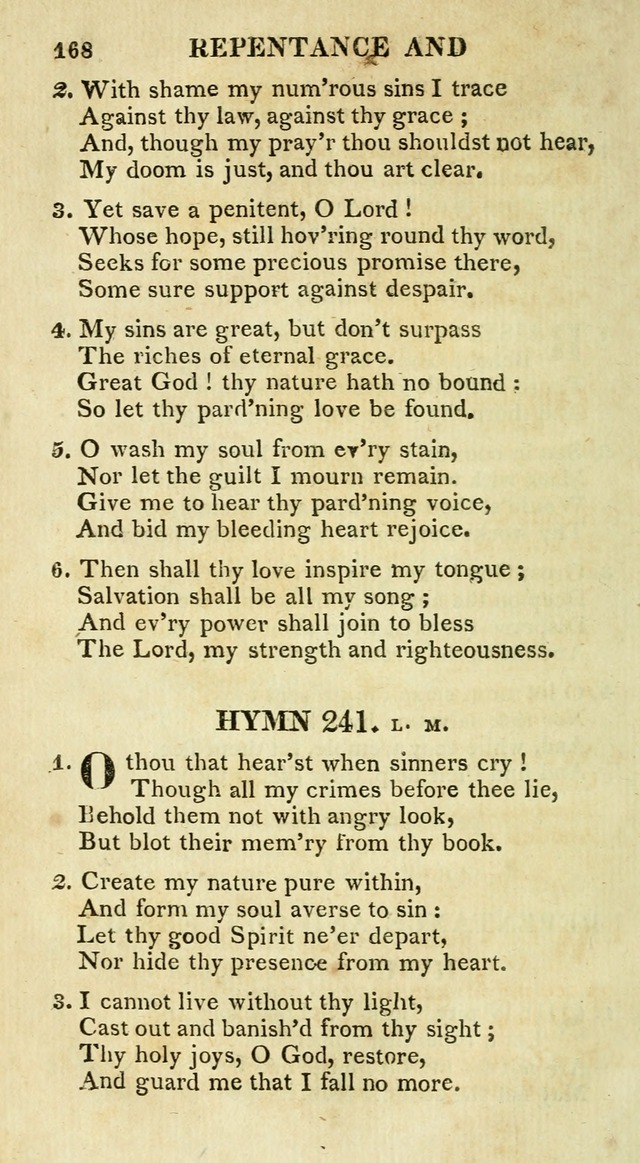 A Collection of Hymns and a Liturgy for the Use of Evangelical Lutheran Churches: to which are added prayers for families and individuals page 168