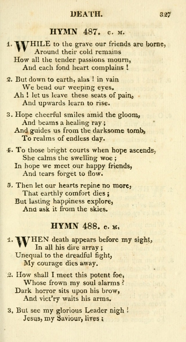 A Collection of Hymns and a Liturgy for the Use of Evangelical Lutheran Churches: to which are added prayers for families and individuals page 327