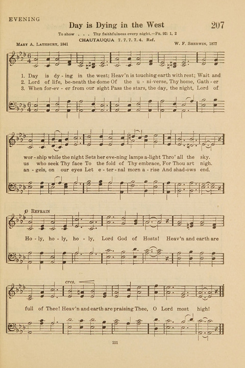 Church Hymnal, Mennonite: a collection of hymns and sacred songs suitable for use in public worship, worship in the home, and all general occasions (1st ed. ) [with Deutscher Anhang] page 151