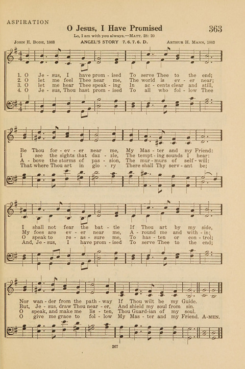 Church Hymnal, Mennonite: a collection of hymns and sacred songs suitable for use in public worship, worship in the home, and all general occasions (1st ed. ) [with Deutscher Anhang] page 267
