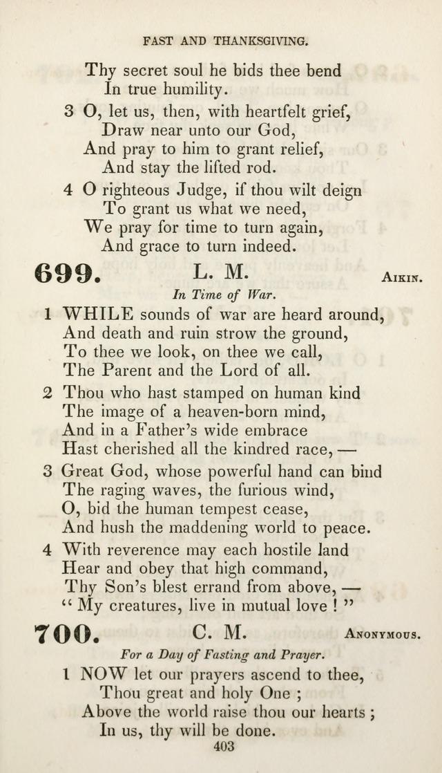 Christian Hymns for Public and Private Worship: a collection compiled  by a committee of the Cheshire Pastoral Association (11th ed.) page 403