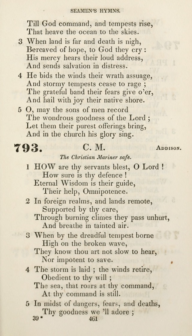 Christian Hymns for Public and Private Worship: a collection compiled  by a committee of the Cheshire Pastoral Association (11th ed.) page 461