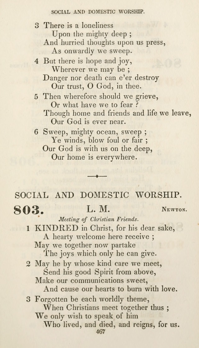 Christian Hymns for Public and Private Worship: a collection compiled  by a committee of the Cheshire Pastoral Association (11th ed.) page 467