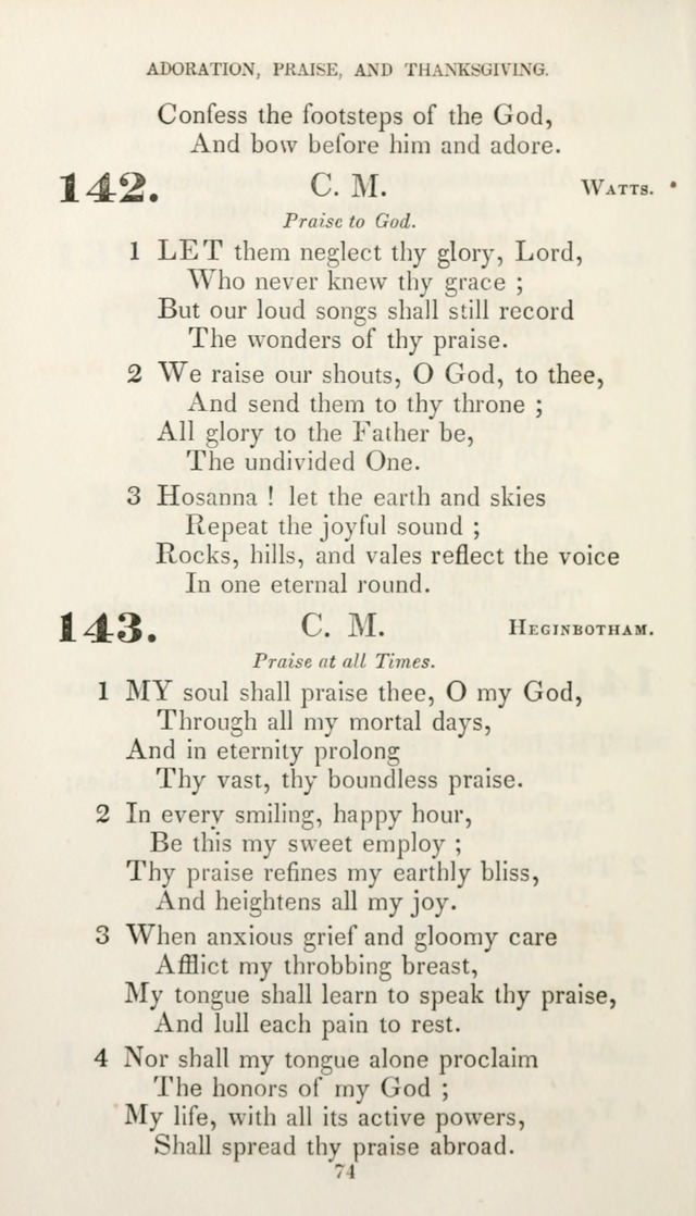 Christian Hymns for Public and Private Worship: a collection compiled  by a committee of the Cheshire Pastoral Association (11th ed.) page 74