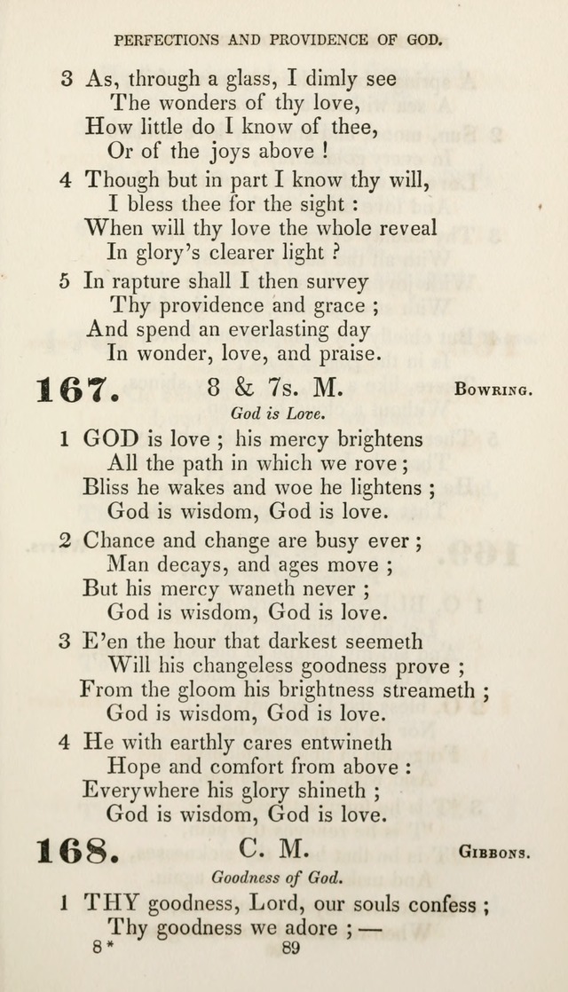 Christian Hymns for Public and Private Worship: a collection compiled  by a committee of the Cheshire Pastoral Association (11th ed.) page 89