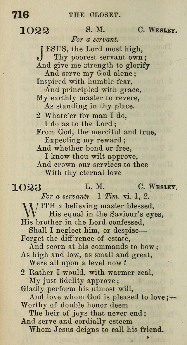 A Collection of Hymns for Public, Social, and Domestic Worship page 720