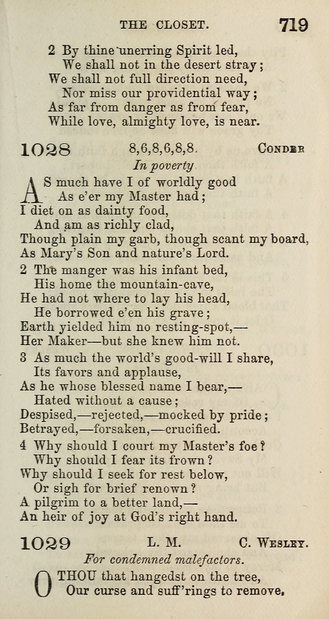 A Collection of Hymns for Public, Social, and Domestic Worship page 725