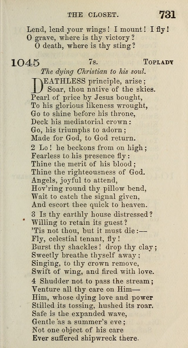 A Collection of Hymns for Public, Social, and Domestic Worship page 737