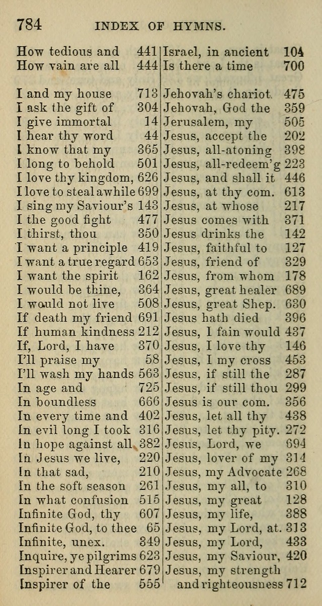 A Collection of Hymns for Public, Social, and Domestic Worship page 790