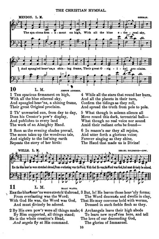 The Christian hymnal: a collection of hymns and tunes for congregational and social worship; in two parts (Rev.) page 10